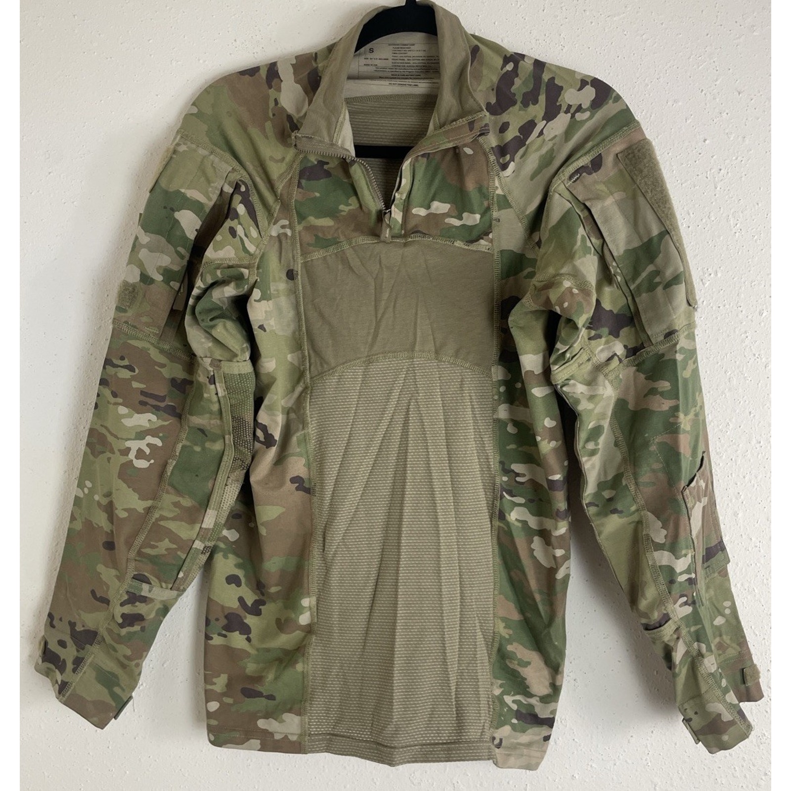 Advanced Combat Shirt Mens Small Multicam Flame Resistant Elbow Padded